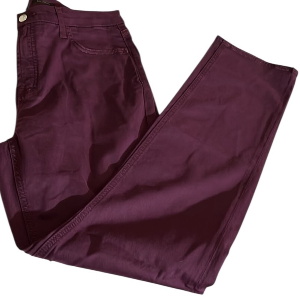 JEN 7 by 7 For all Mankind size 12 jeans plum slim straight leg light-mid weight